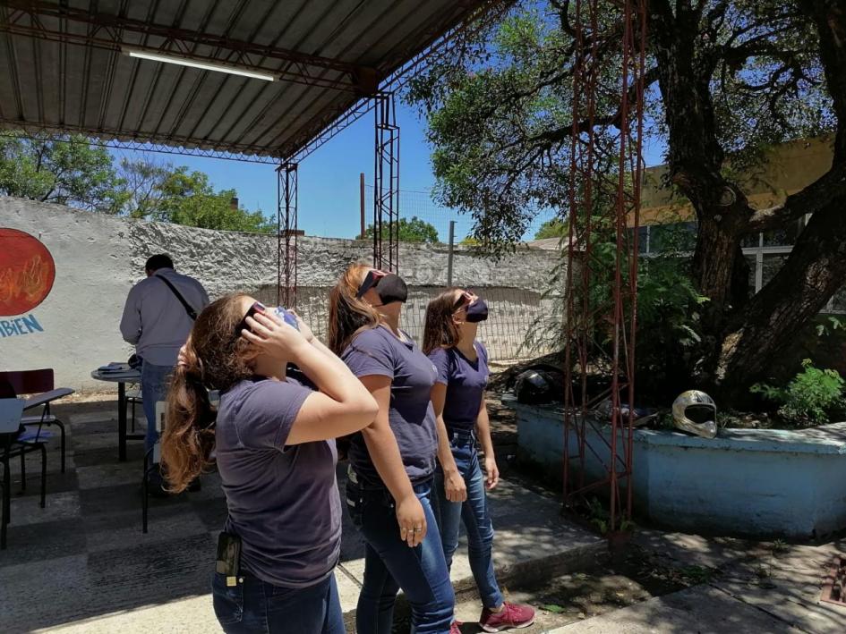 Observación del eclipse