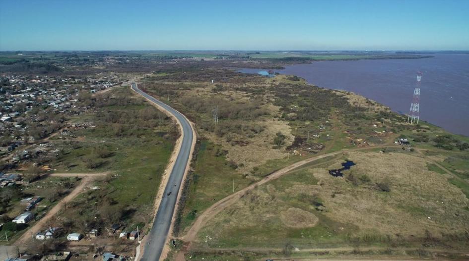 Zona inundable donde se diseñará un parque Zona junto al río Uruguay donde se diseñará un parque