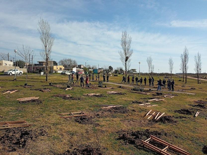 Jornada de plantación de árboles nativos en Treinta y Tres