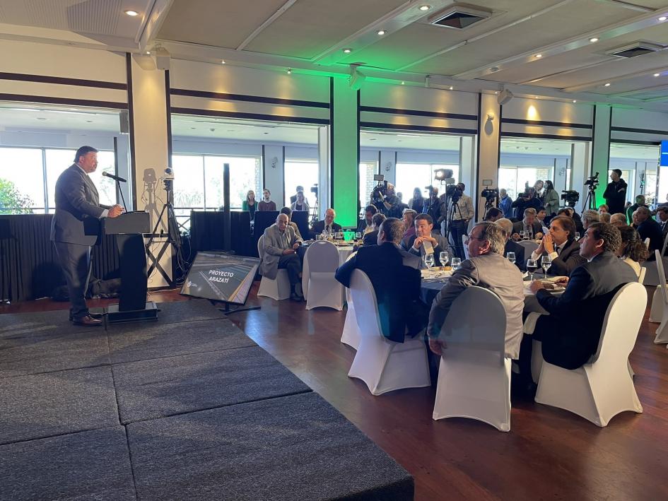 Ministro Peña en evento Construcción Ministro Peña en evento Construcción