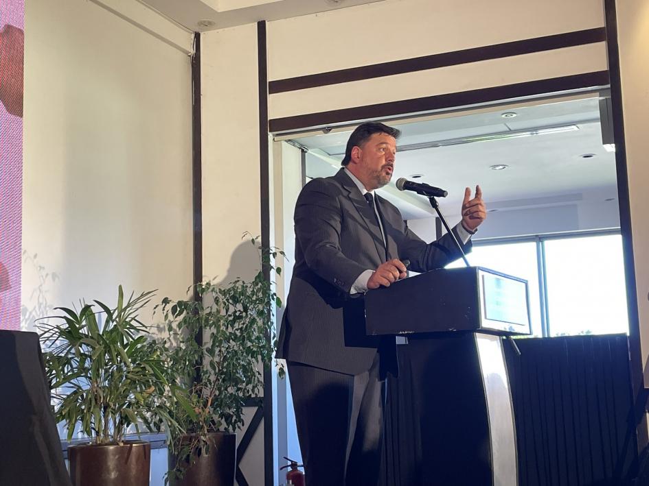 Ministro Peña en evento Construcción Ministro Peña en evento Construcción