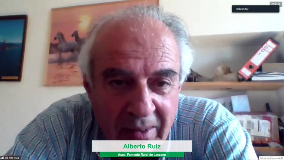 Alberto Ruiz, Asoc. Fomento Rural Lascano, en Seminario Cierre Eccosur