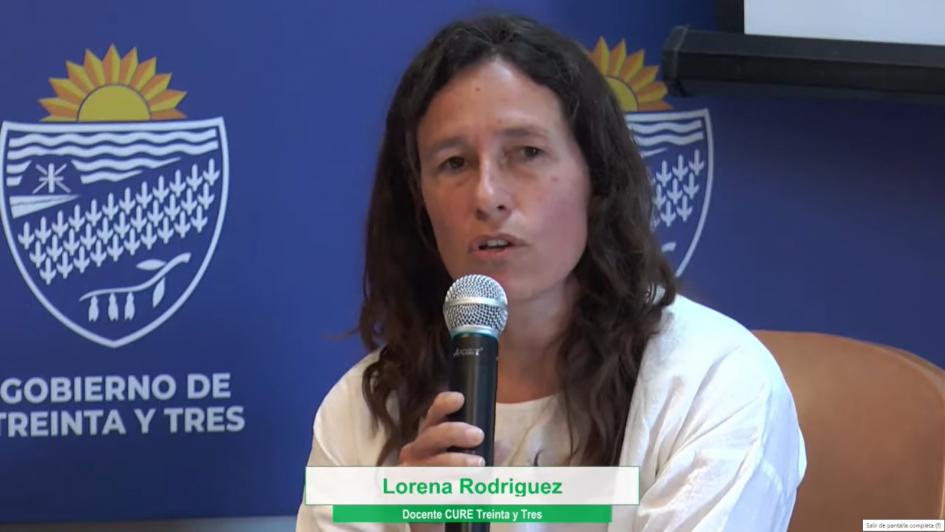 Lorena Rodríguez, CURE, en Seminario Cierre Eccosur