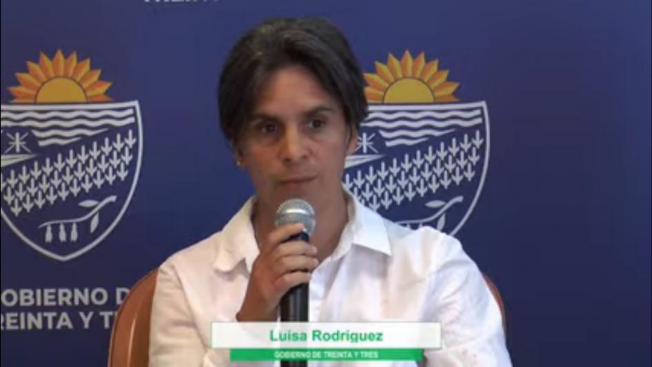 Luisa Rodríguez, Intendencia de Treinta y Tres, en Seminario Cierre Eccosur Luisa Rodríguez, Intendencia de Treinta y Tres, en Seminario Cierre Eccosur