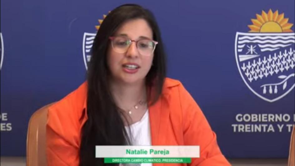 Natalie Pareja, Dir. Cambio Climático del Ministerio de Ambiente, en Seminario Cierre Eccosur