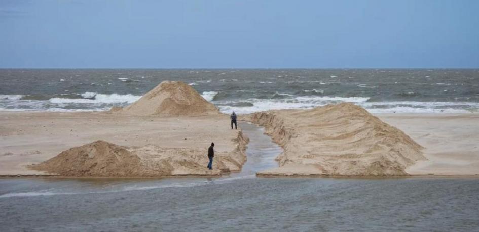 Obras en desembocadura del Solís Chico Obras en desembocadura del Solís Chico