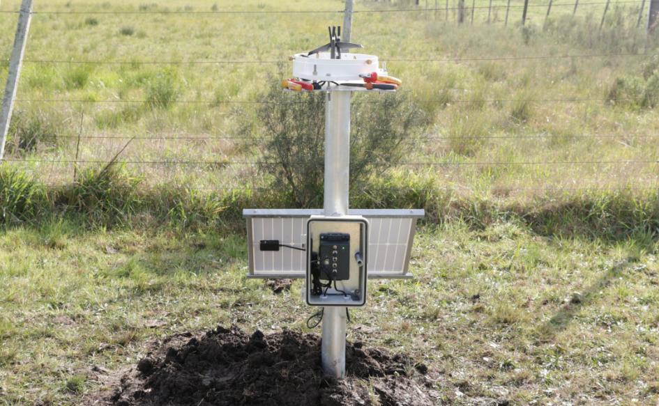 Telepluviómetro ya instalado