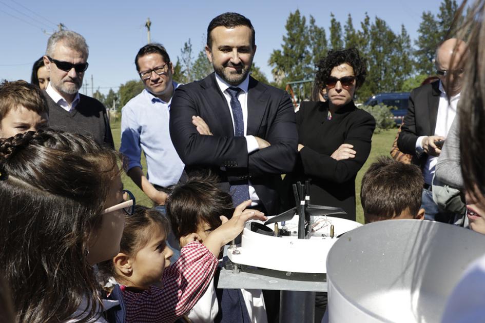 Visita de las autoridades a la Escuela Nº18 Puntas de Pantanoso