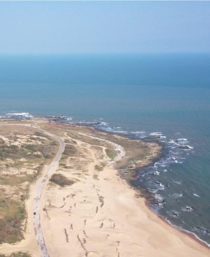 foto aerea de la costa