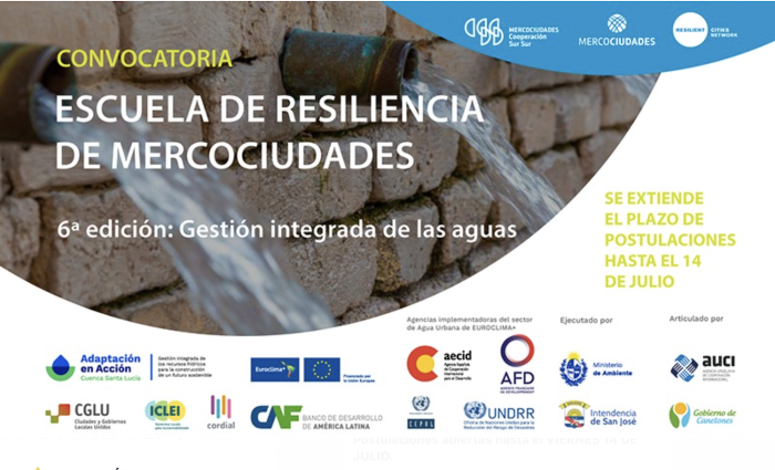  Convocatoria abierta hasta 14 de julio: 6ª edición de la Escuela de Resiliencia de Mercociudades