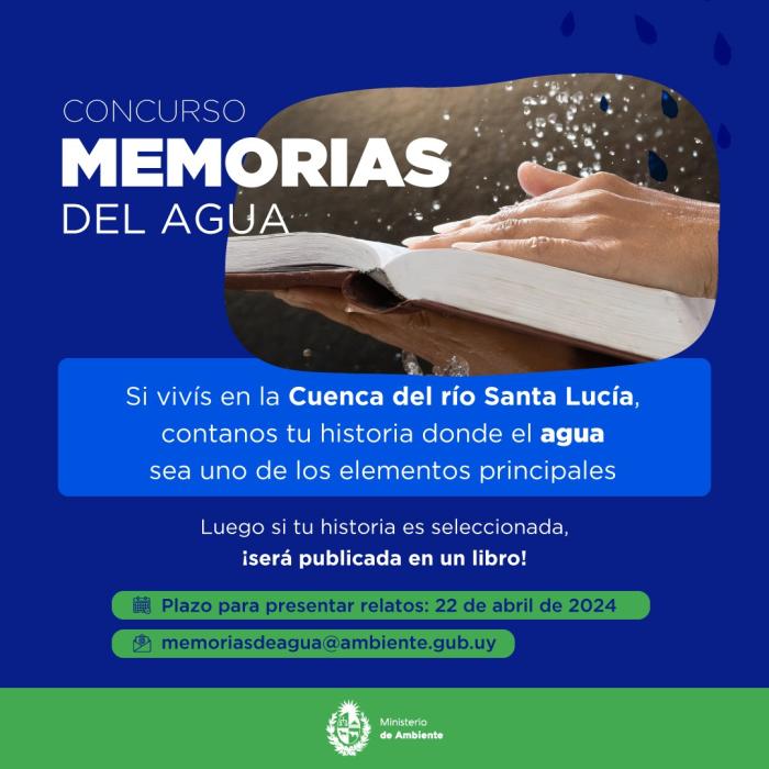 Afiche del concurso "Memorias del Agua"