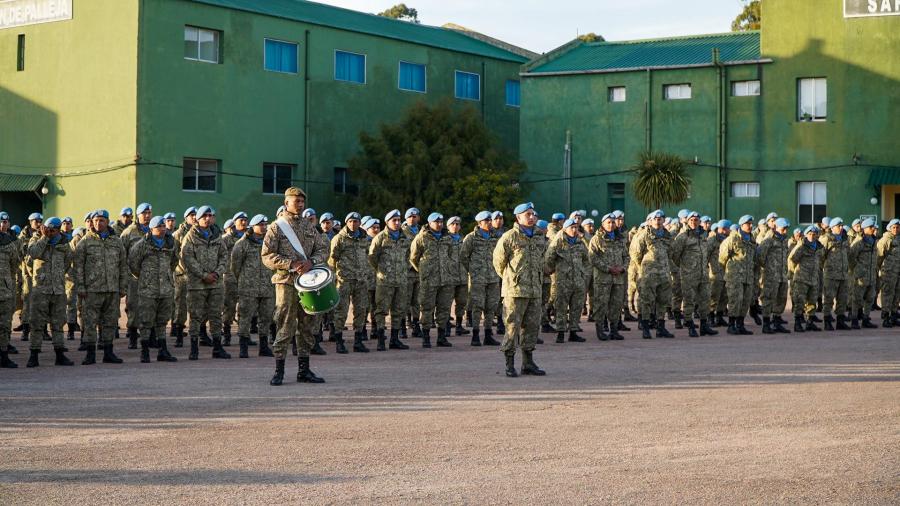 Regresaron a Uruguay los primeros 200 efectivos del contingente uruguayo en el Congo