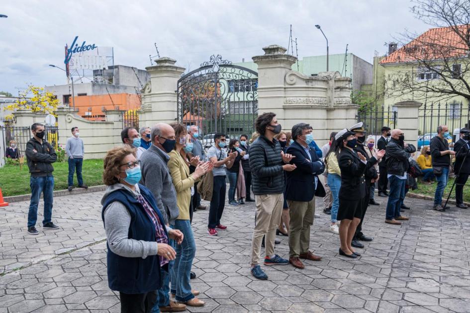 Autoridades del Ministerio en el día del Patrimonio 