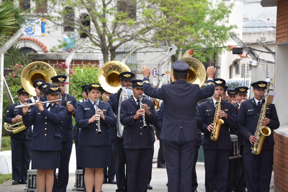 Banda de músicos de la Fuerza Aérea Uruguaya.