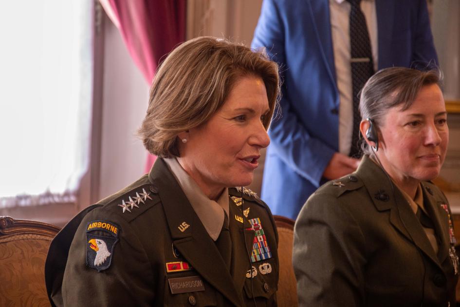 Reunión con comandante del Comando Sur de Estados Unidos, Gral. Richardson. Reunión con comandante del Comando Sur de Estados Unidos, Gral. Richardson.