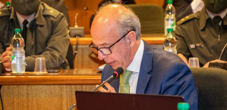 Ministro de Defensa Nacional, Javier García Ministro de Defensa Nacional, Javier García en Cámara de Diputados