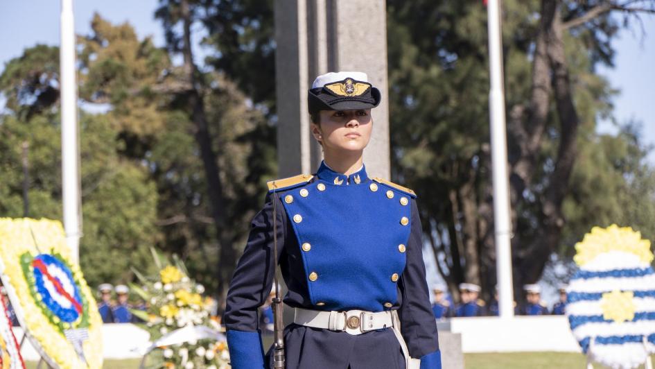 Ceremonia por el Aniversario de la Aviación Militar con la presencia del presidente Yamandú Orsi