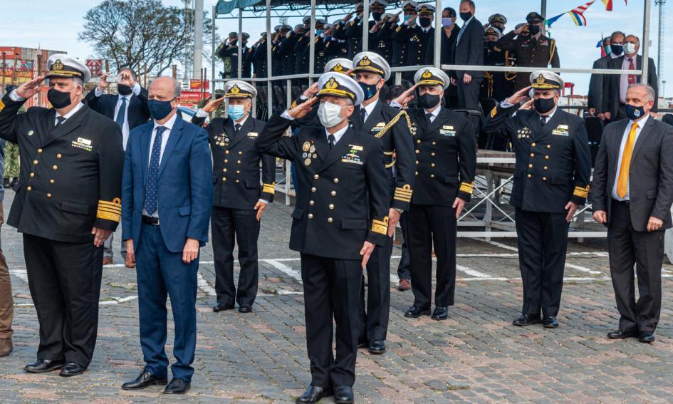 Acto por aniversario de las Fuerzas del Mar