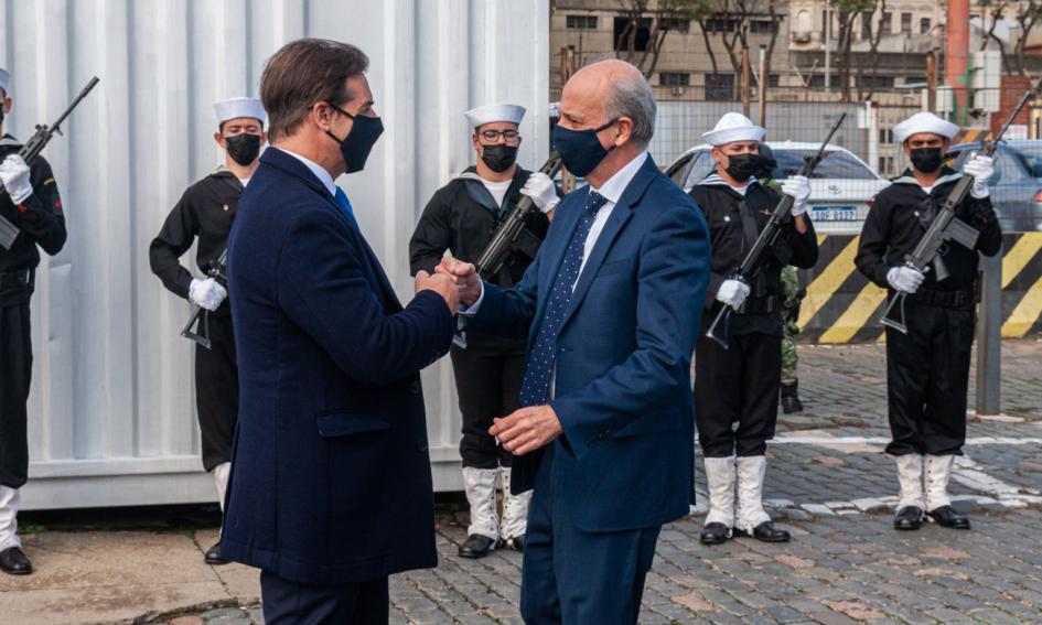 Acto por aniversario de las Fuerzas del Mar