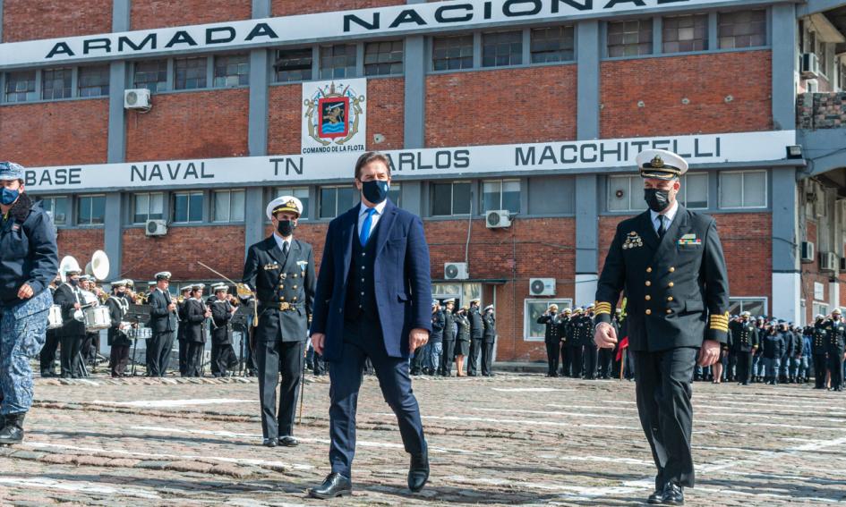 Acto por aniversario de las Fuerzas del Mar