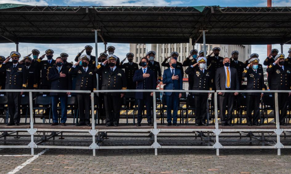 Acto por aniversario de las Fuerzas del Mar