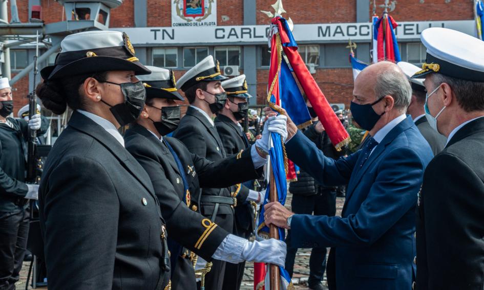 Acto por aniversario de las Fuerzas del Mar