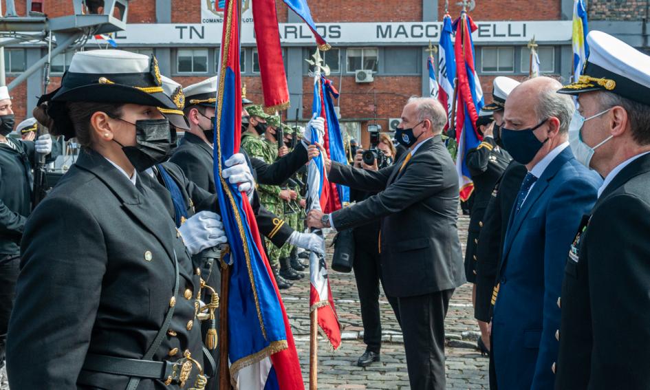 Acto por aniversario de las Fuerzas del Mar