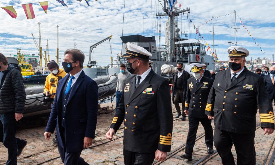 Acto por aniversario de las Fuerzas del Mar