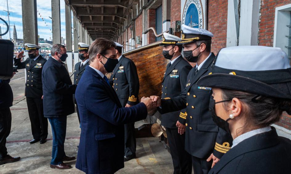 Acto por aniversario de las Fuerzas del Mar