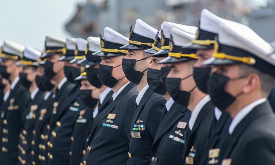 Acto por aniversario de las Fuerzas del Mar