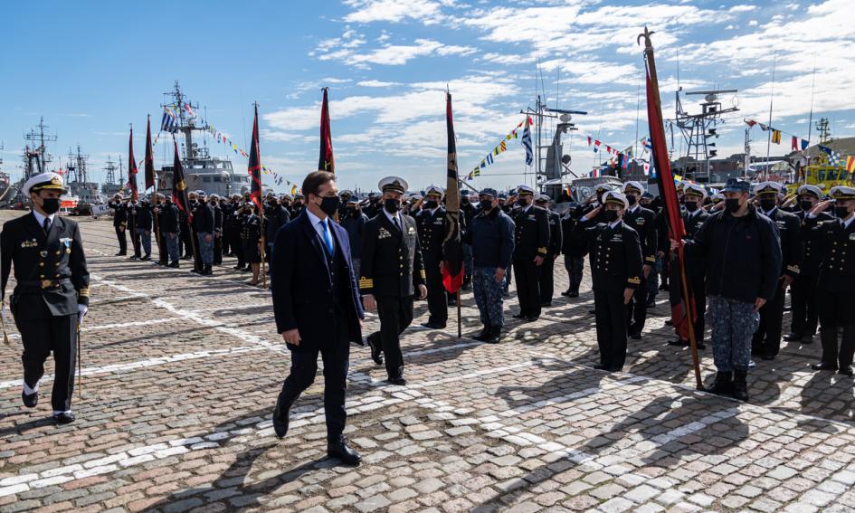 Acto por aniversario de las Fuerzas del Mar