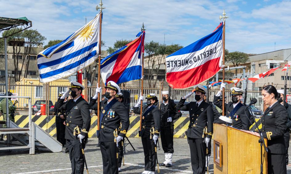 Acto por aniversario de las Fuerzas del Mar