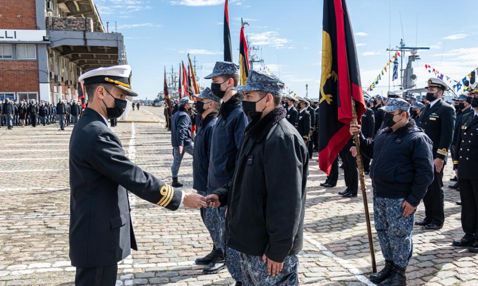 Acto por aniversario de las Fuerzas del Mar