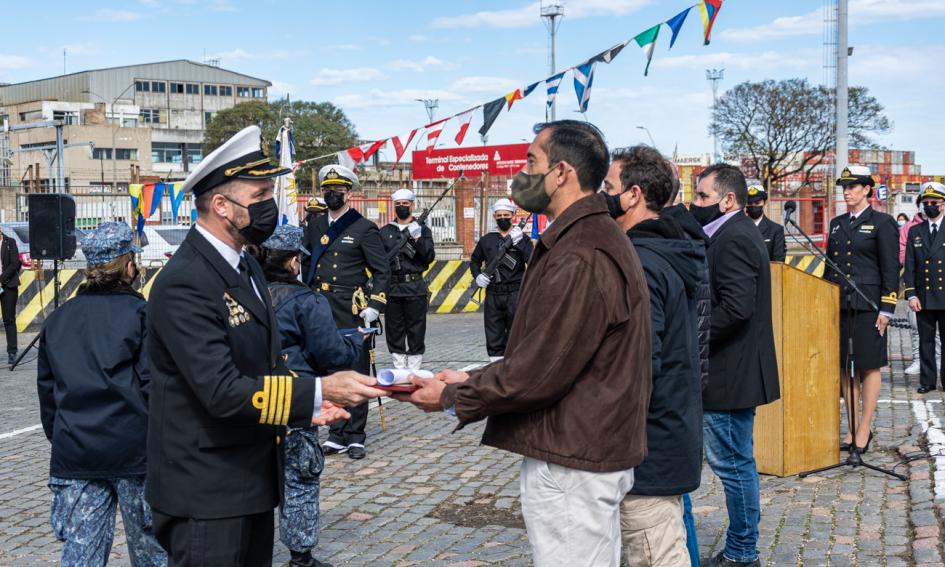 Acto por aniversario de las Fuerzas del Mar