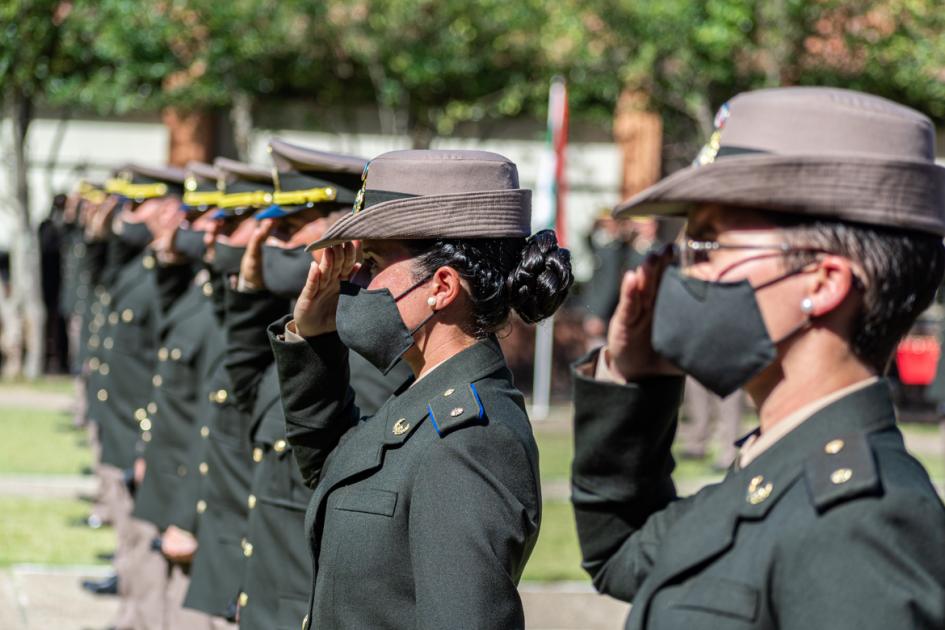 Clausura de cursos de la Escuela Militar