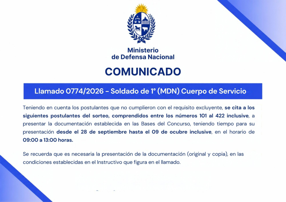 Comunicado por llamados Comunicado por llamados