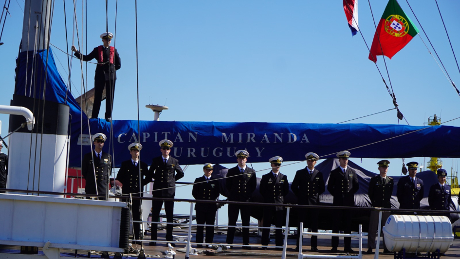El buque escuela Capitán Miranda retornó a Uruguay El buque escuela Capitán Miranda retornó a Uruguay