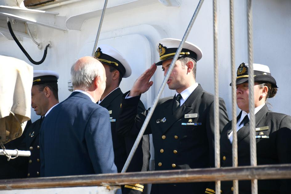 Retorno del buque escuela de la Armada Nacional, Capitán Miranda Retorno del buque escuela de la Armada Nacional, Capitán Miranda