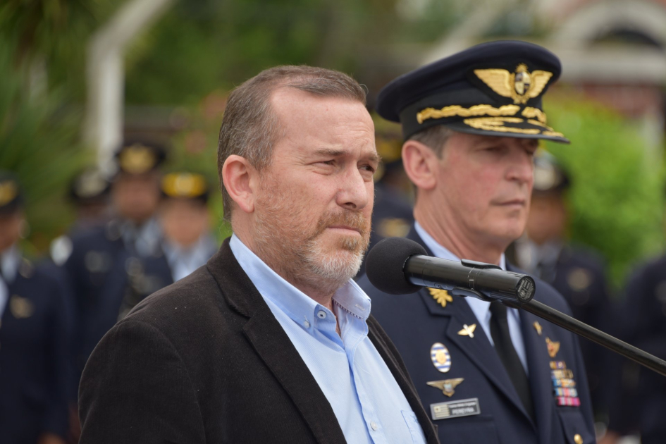 Saludo del Sub Secretario del Ministerio de Defensa, Joel Rodríguez.