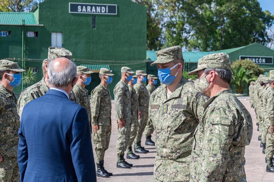 Saludo del Ministro al personal que se despliega de misión Saludo del Ministro al personal que se despliega de misión