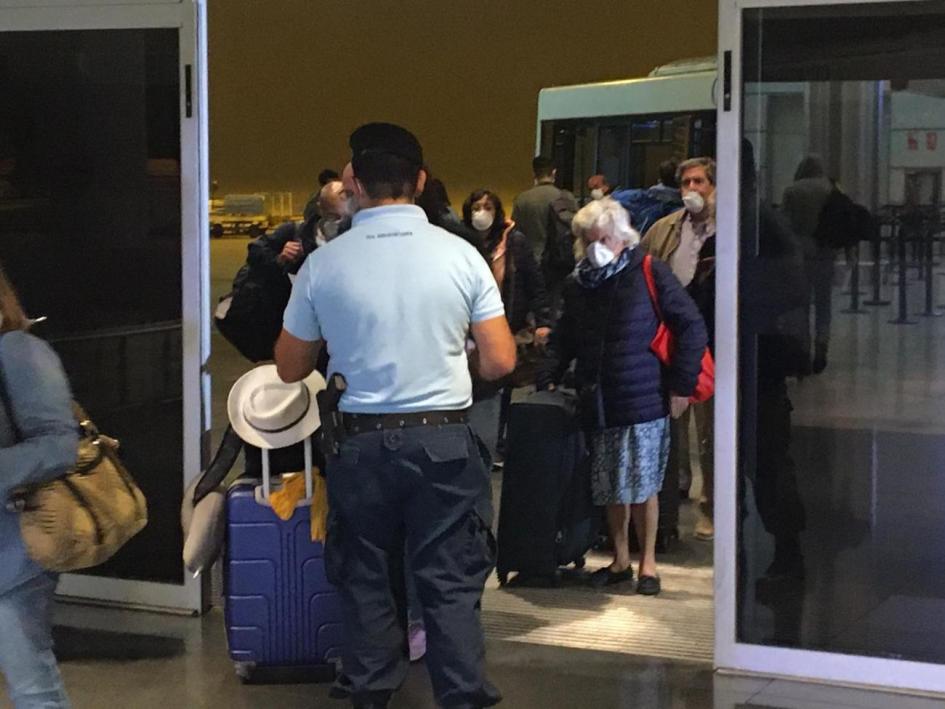 Uruguayos llegando desde Perú