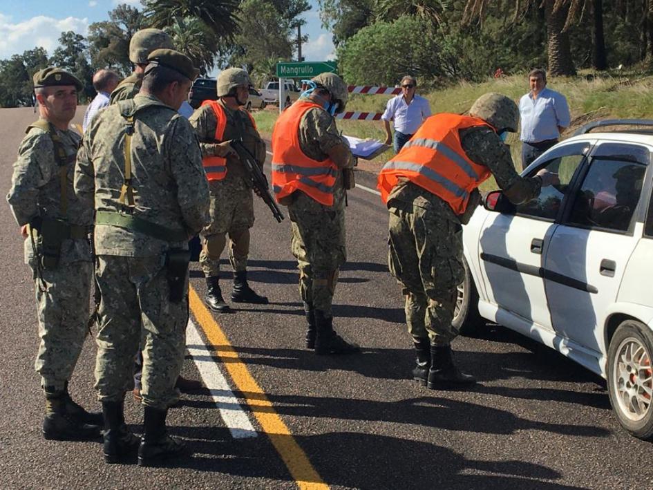 Personal del Ejército en el Patrulaje fronterizo de Cerro Largo