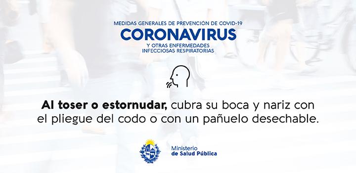 Afiches de difusión sobre prevención del coronavirus Al toser o estornudar, cubra su boca y nariz con el pliegue del codo o con un pañuelo desechable