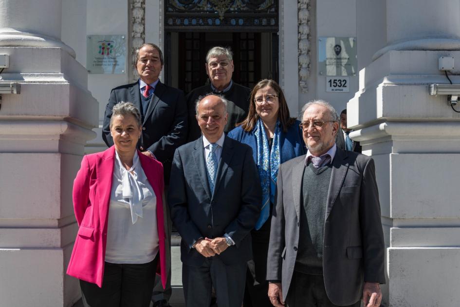 Ministro García y autoridades de INDDHH