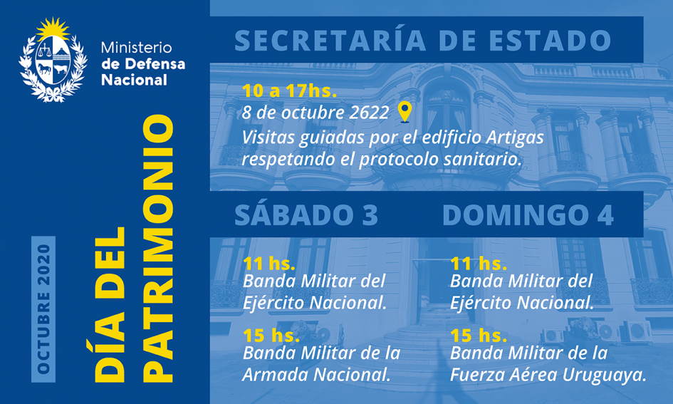 Actividades por el Día del Patrimonio en el Ministerio de Defensa Nacional Cronograma Día del Patrimonio en el Ministerio de Defensa Nacional