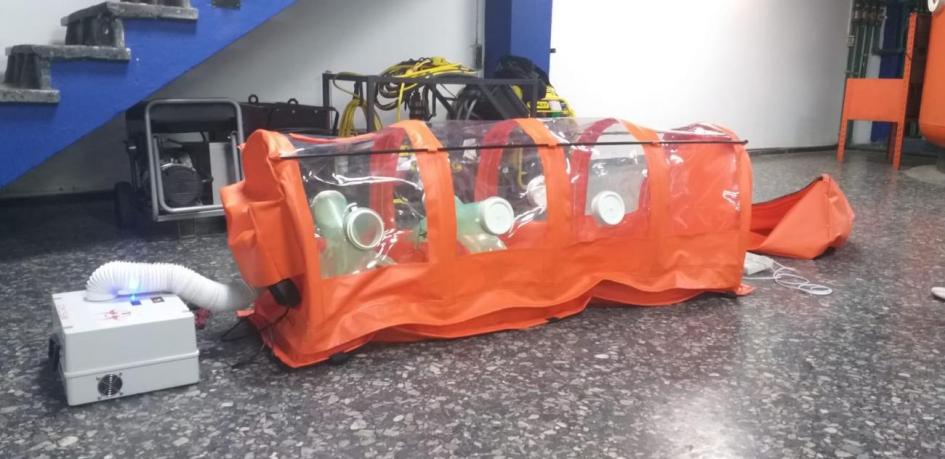 Cápsula COVID 19 Cápsula COVID 19 diseñada por la Armada Nacional