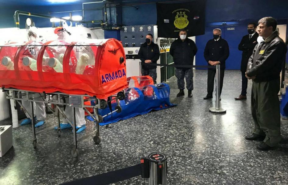 Cápsula COVID 19 Cápsula COVID 19 diseñada por la Armada Nacional