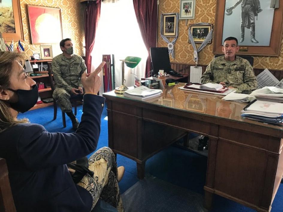 Directora General de Servicios Sociales, Roxana Berois visita dependencias militares en el interior del país Directora General de Servicios Sociales, Roxana Berois visita dependencias militares en el interior del país