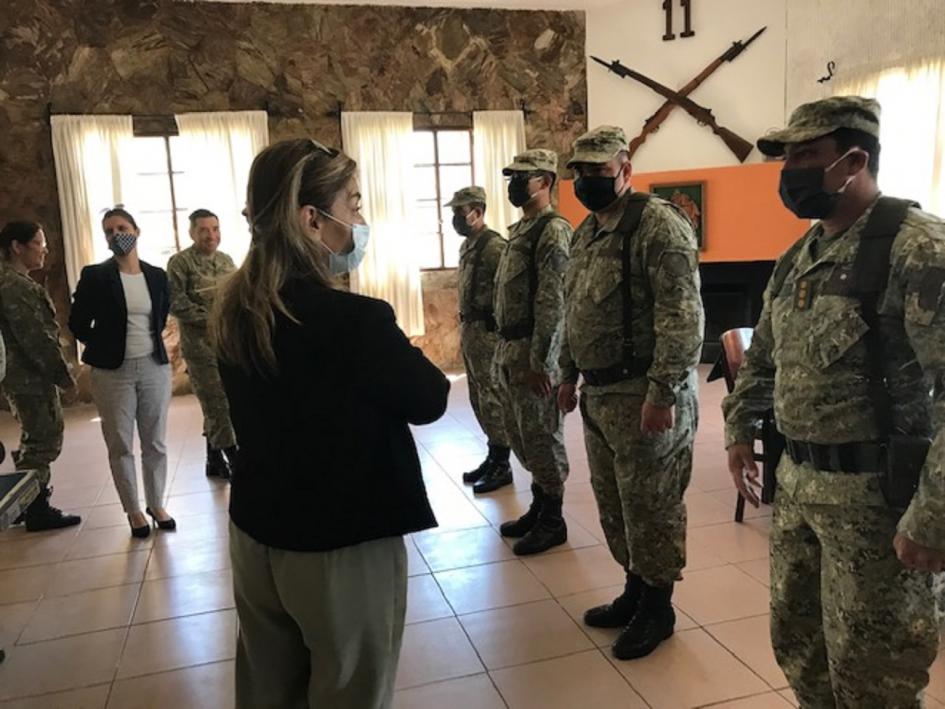 Directora General de Servicios Sociales, Roxana Berois visita dependencias militares en el interior del país Directora General de Servicios Sociales, Roxana Berois visita dependencias militares en el interior del país