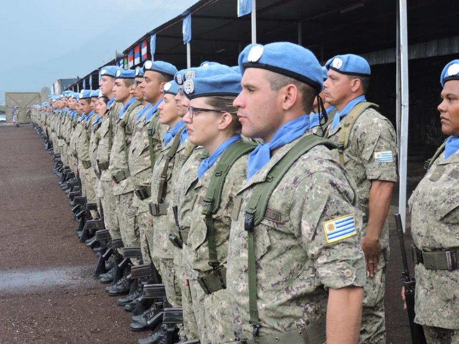 Conmemoración Día Internacional de la mujer en el Congo Militares uruguayos formados en el Congo